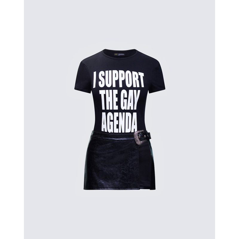 Drea Black Leather Set