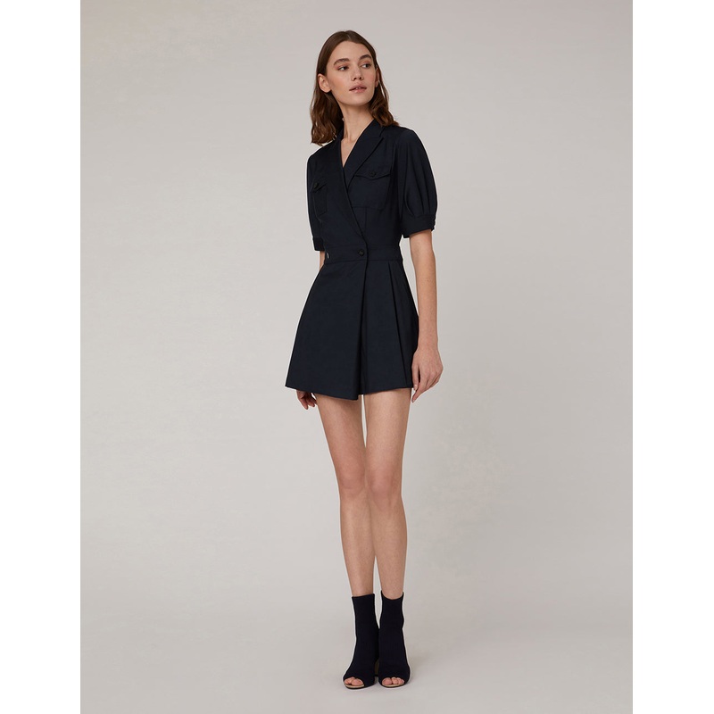 Lapel Collar Double Breasted Jumpsuit