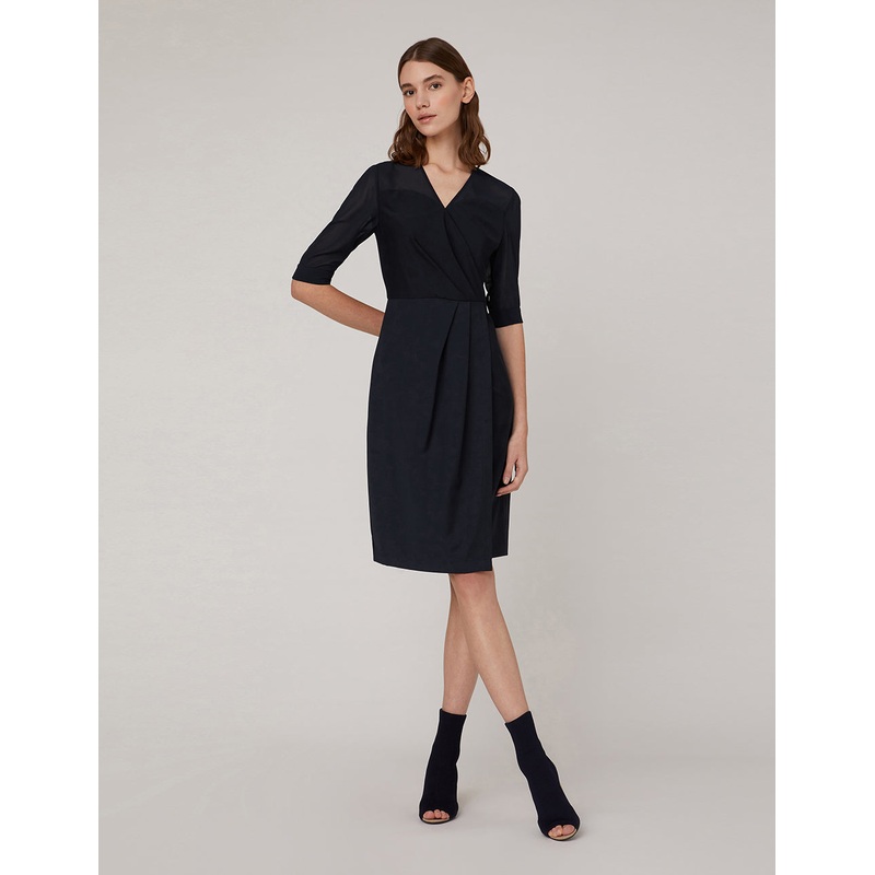 V-neck georgette dress