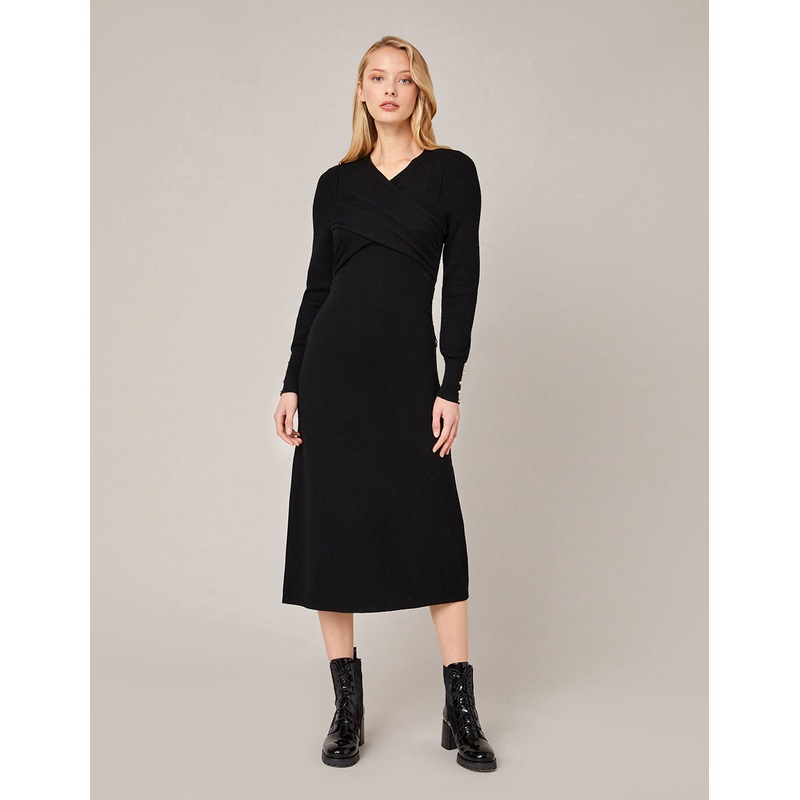 A-LINE KNITTED DRESS