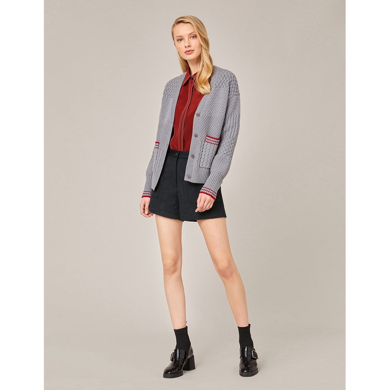 A-LINE STRETCH KNITTED SHORTS