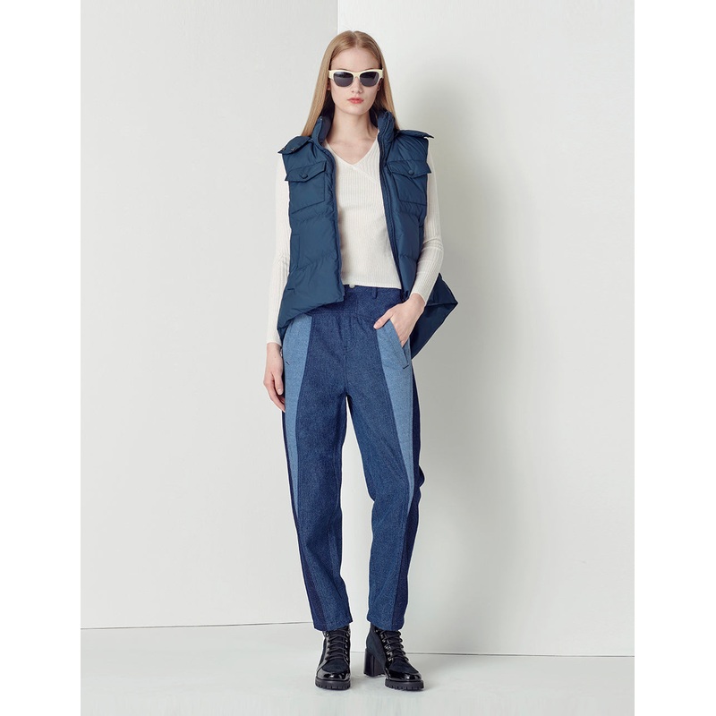 Black and pink plaid houndstooth ankle suit pants