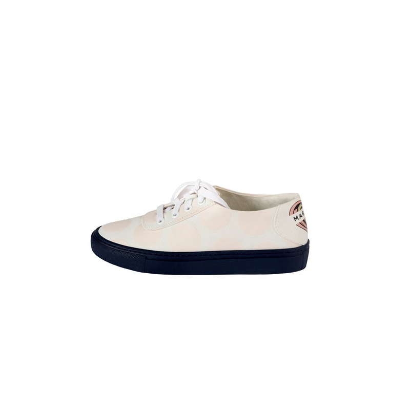 Heart Avocado Printed Lace Up Canvas Sneakers