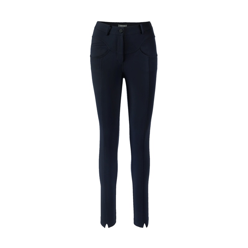SPANDEX KNITTED SLIM-FIT PANTS