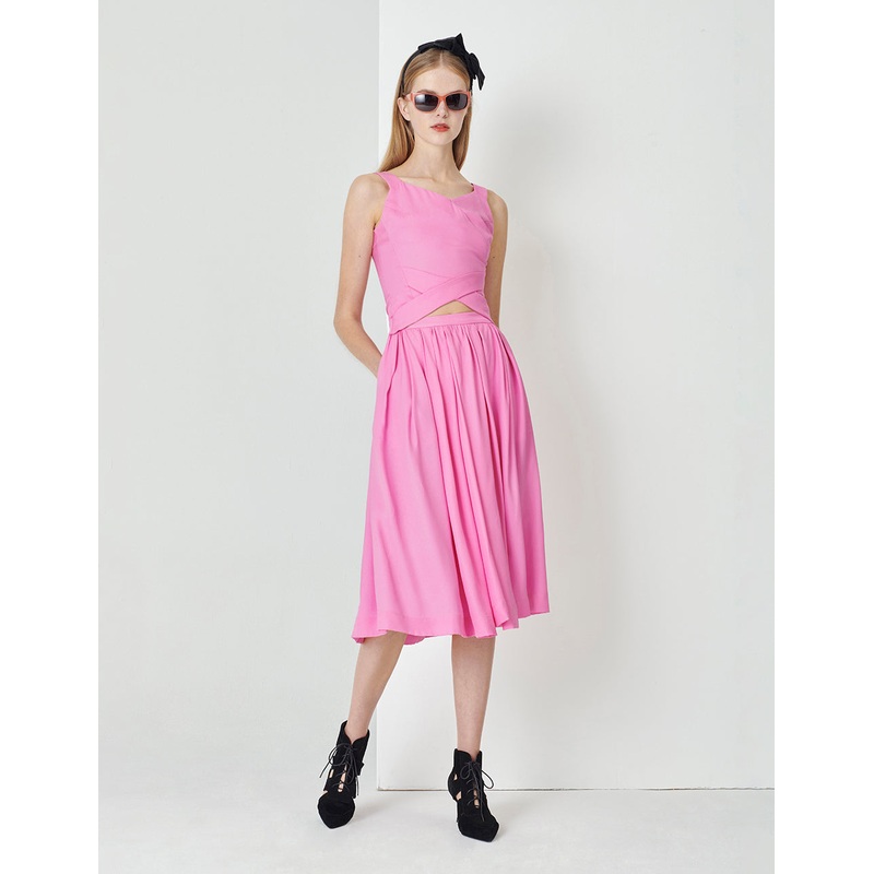 Peach Pink Big Umbrella Skirt