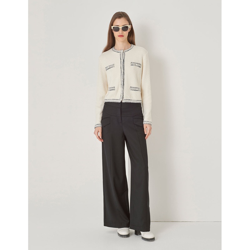 Four-Pocket Knit Cardigan