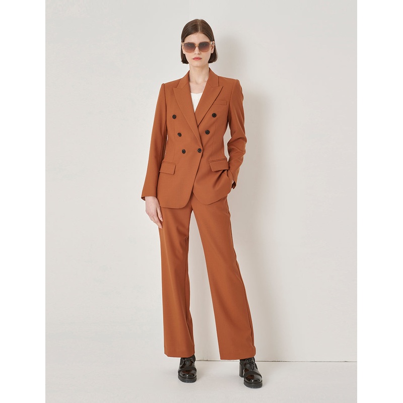 Maple Orange Straight Leg Trousers