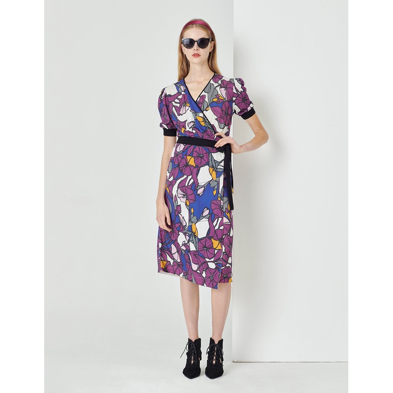 Multicolor Print Knit Dress