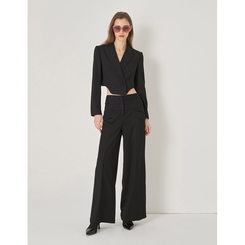 Peak Lapel Corset Jacket