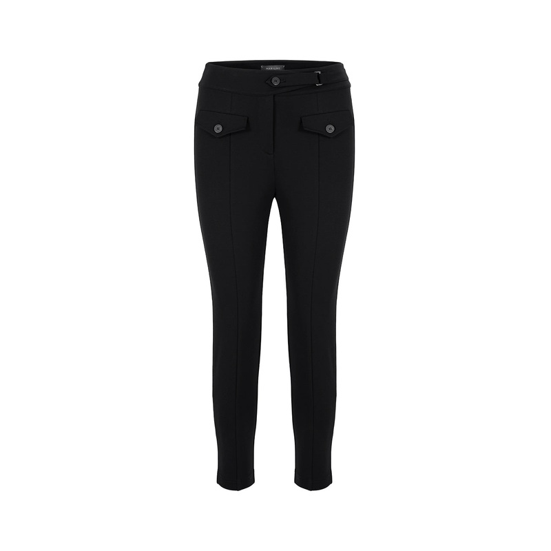 Black Two Pocket Slim Fit Stretch Pants