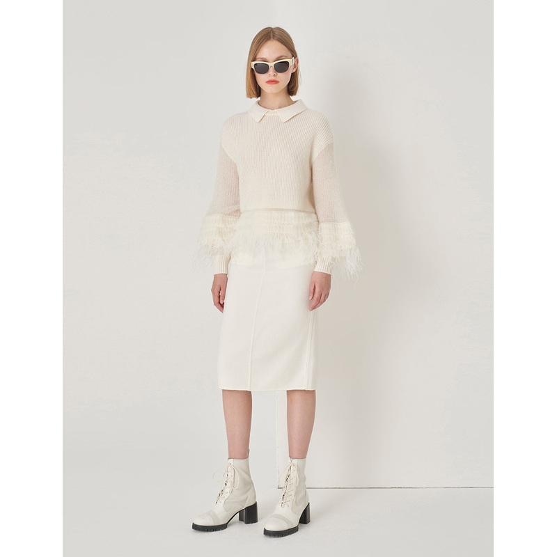 Off-White Mohair Sweatshirt