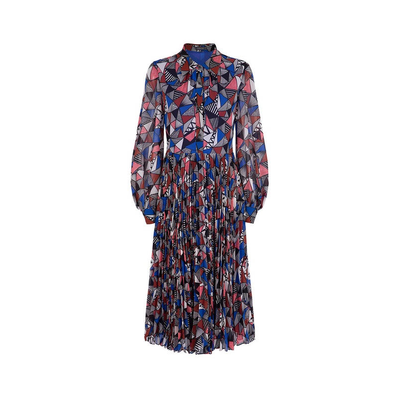 Shirt Style Printed Dress