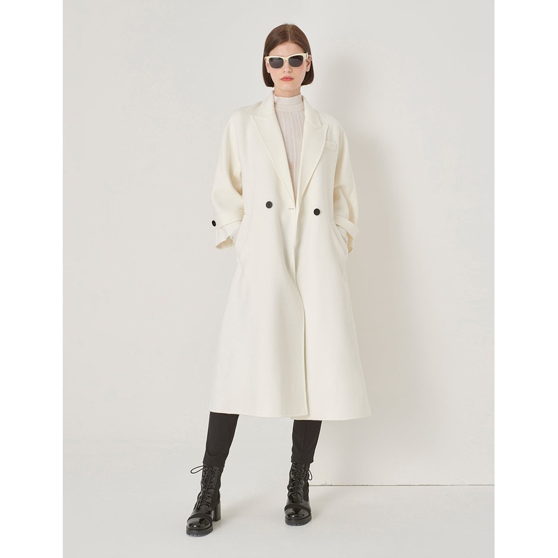 Suit Collar Loose Fit Long Coat