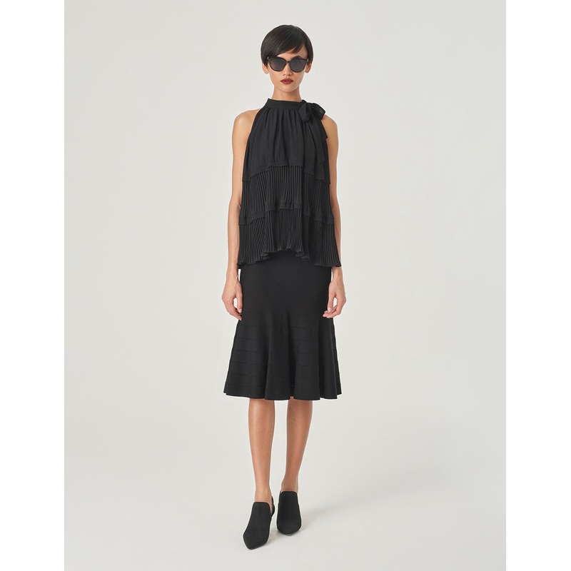 Off-The-Shoulder Pleated Top