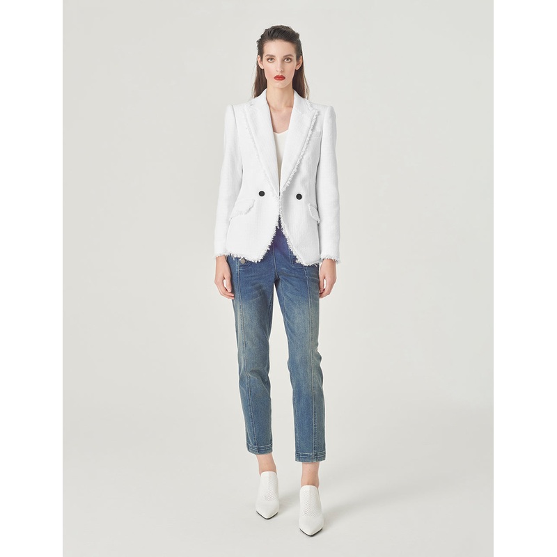 White Tweed Blazer