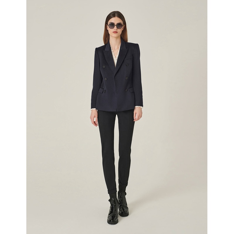 Black Classic Slim Straight Pants