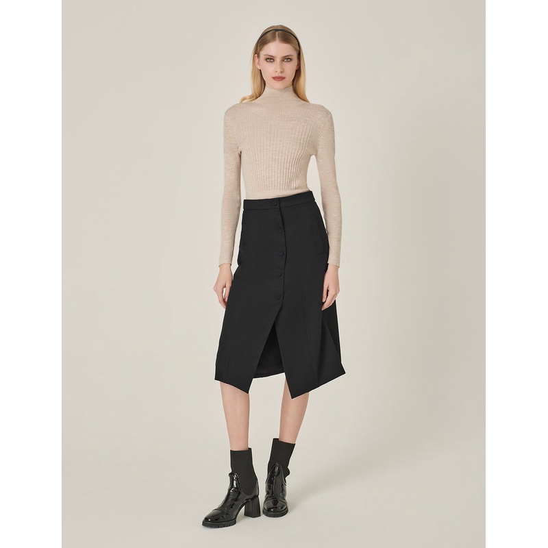 Camel Turtleneck Wool Fitted???? Sweater