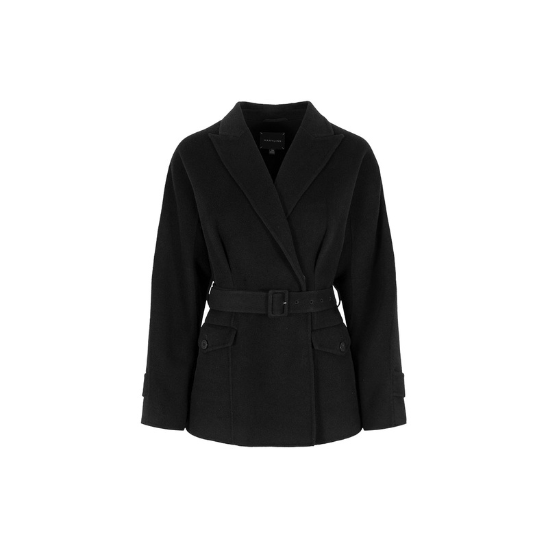 Peak Lapels Double-Breasted Waisted Blazer