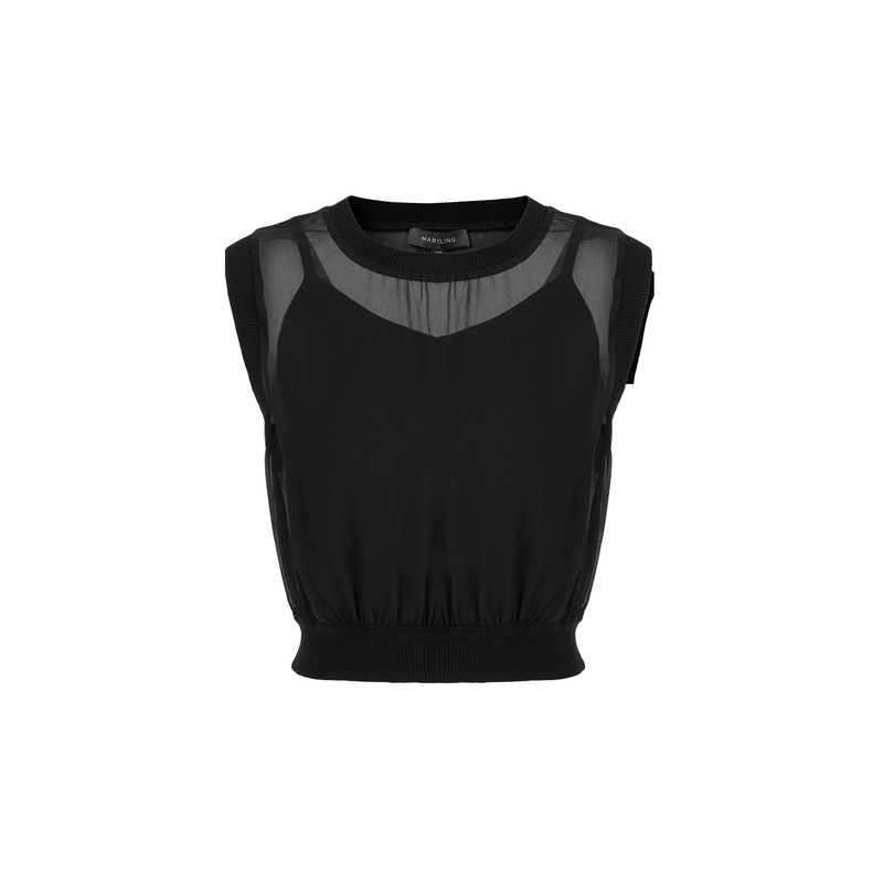 Silk Georgette Needlework With Top