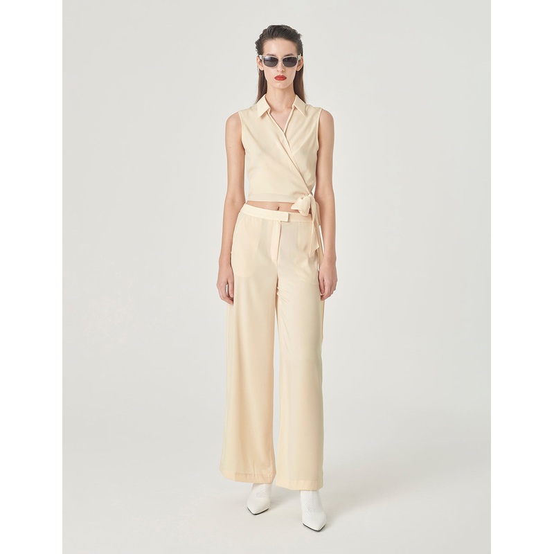 Straight Loose-Fit Wide-Leg Pants