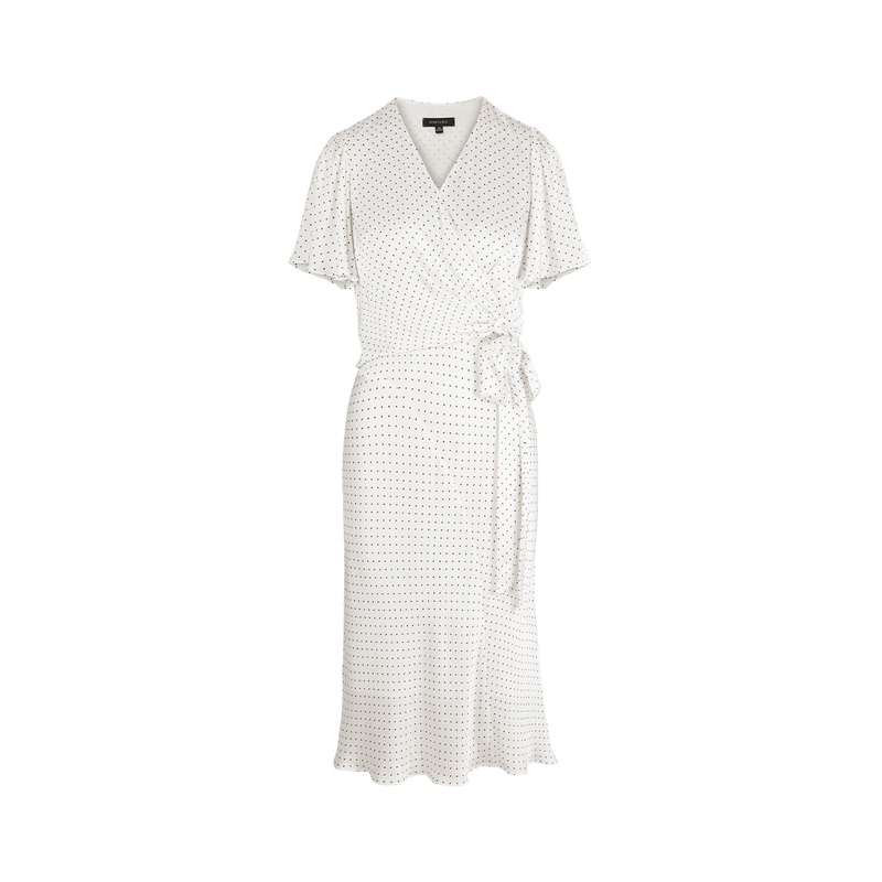 V-Neck Wrap Fishtail Dress