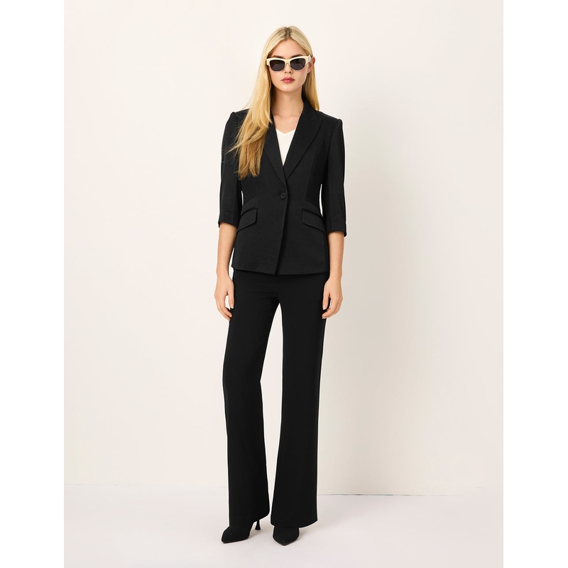 Black High-Waist Trousers