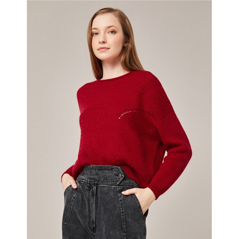 CREW-NECK KNITTED PULLOVER