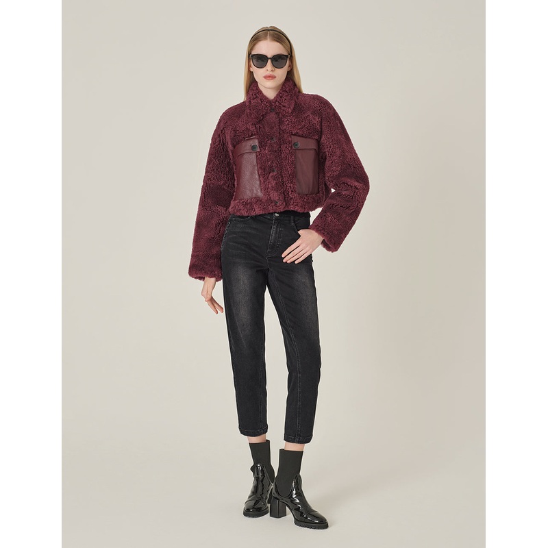 Denim High-Waisted Black Washed Harem Pants