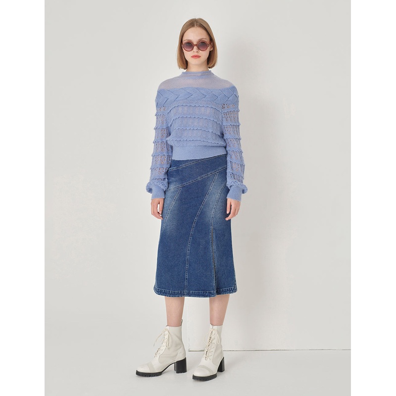 Violet Mohair Sweater