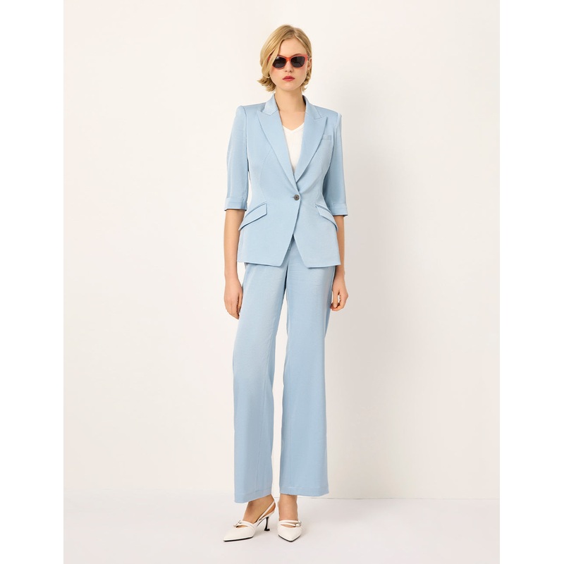 Drape Straight Trousers