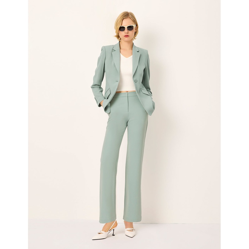 Slim Straight Leg Trousers