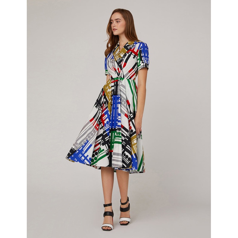 Artistic printed dress