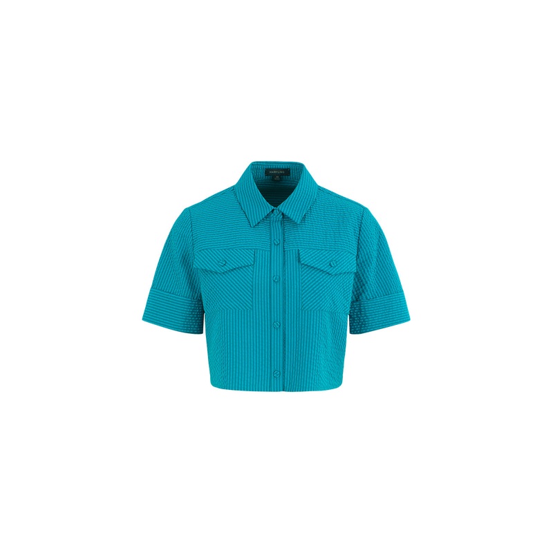 Lapel Short-Sleeved Blouse