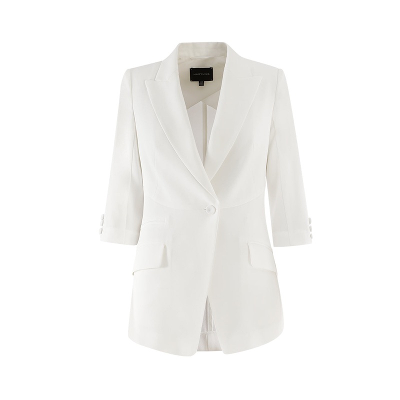 PEAK-LAPEL SINGLE-BREASTED BLAZER