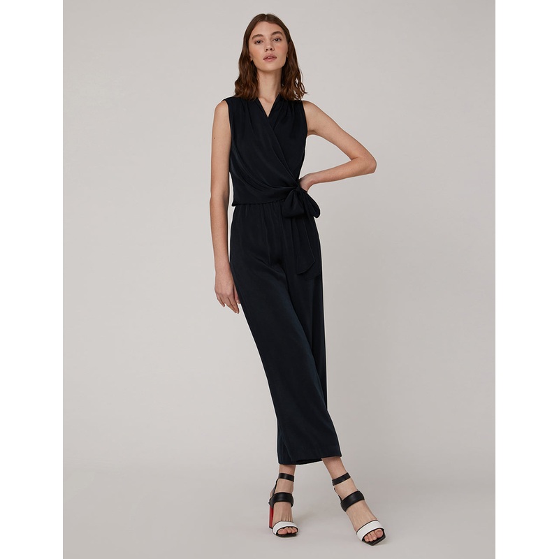 Pleated V-Neck Sleeveless Top