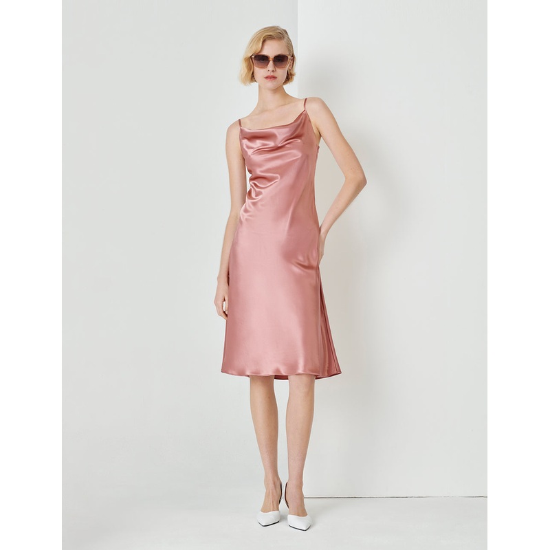 Swing Neck Mermaid Slip Dress